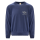 Sweatshirt, Pullover, Farbe: Marineblau, Größe XXL - mit Reflexdruck Silber – 50% Baumwolle, 50% Polyester, Doppelnähte + Strickbündchen